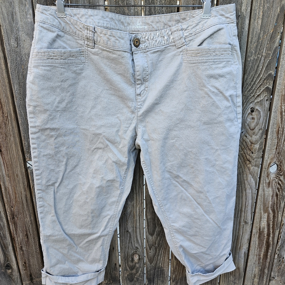 Liz Claiborne Cropped Casual Pants Women Size 18